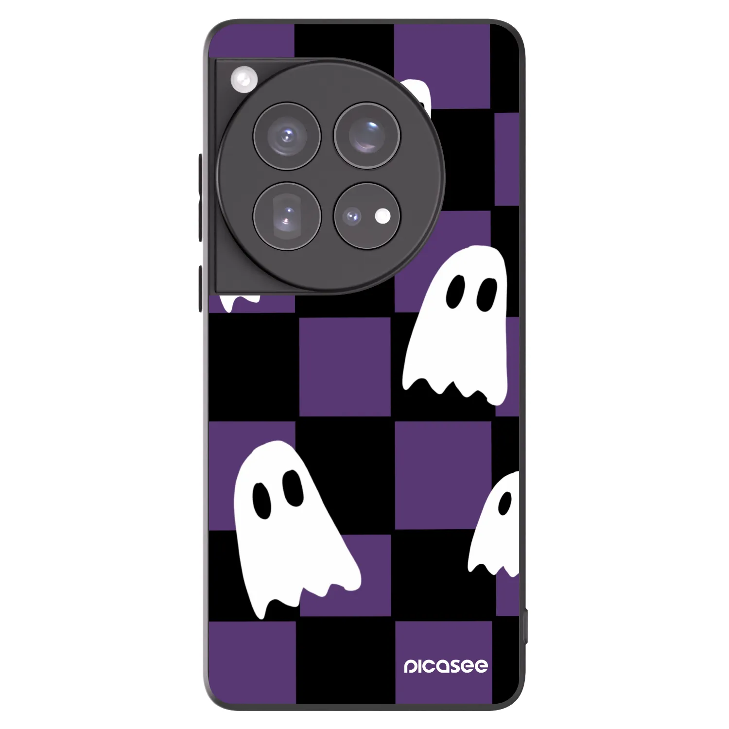 Picasee silikonski črni ovitek za OnePlus 12 5G - Ghosts