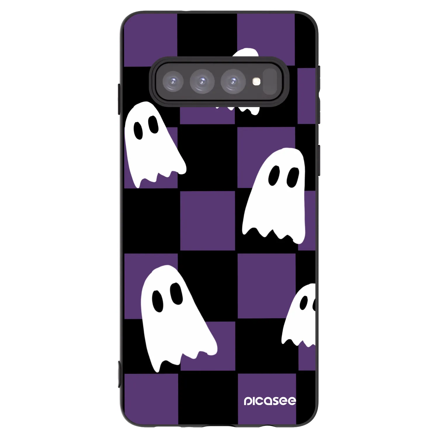 Picasee silikonski črni ovitek za Samsung Galaxy S10 G973 - Ghosts