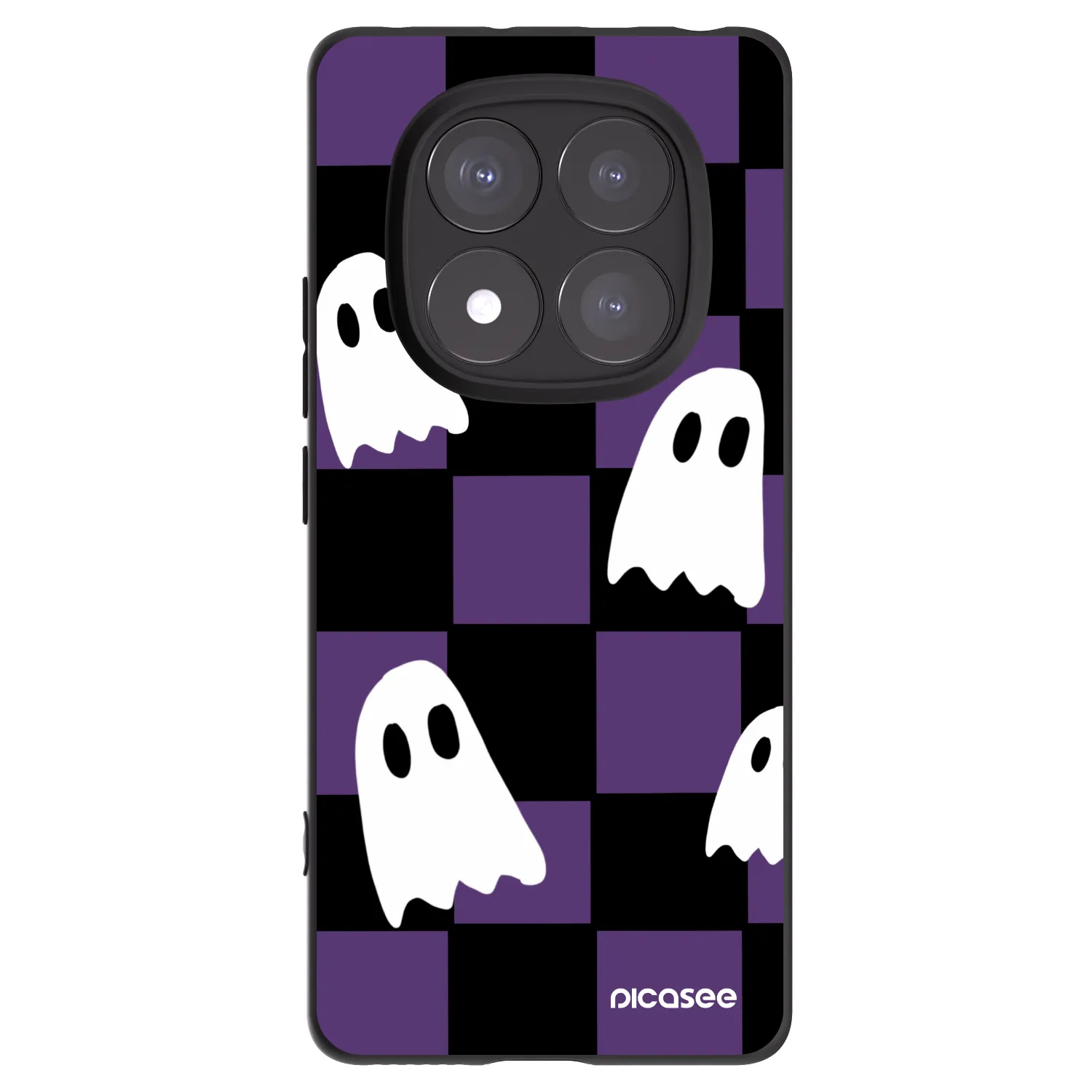 Picasee silikonski črni ovitek za Xiaomi Redmi Note 14 Pro 5G - Ghosts