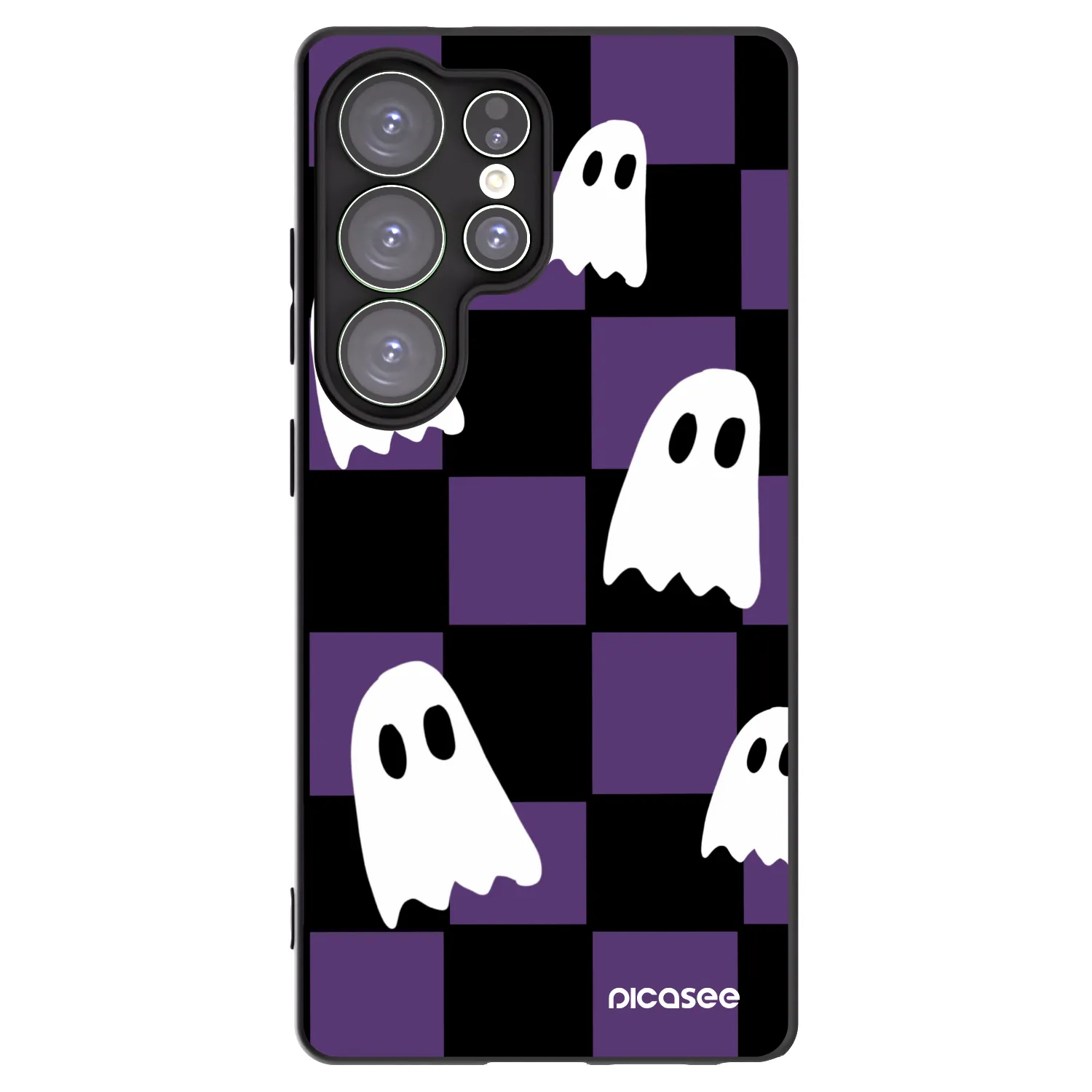 Picasee silikonski črni ovitek za Samsung Galaxy S25 Ultra 5G - Ghosts