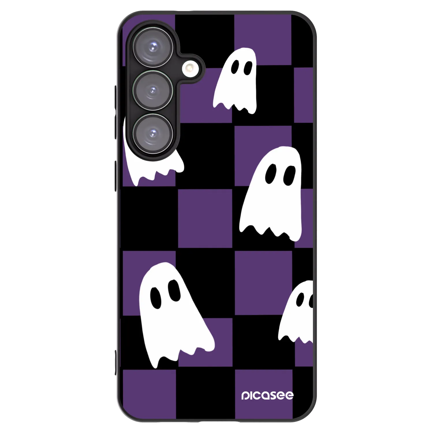 Picasee silikonski črni ovitek za Samsung Galaxy S25+ 5G - Ghosts