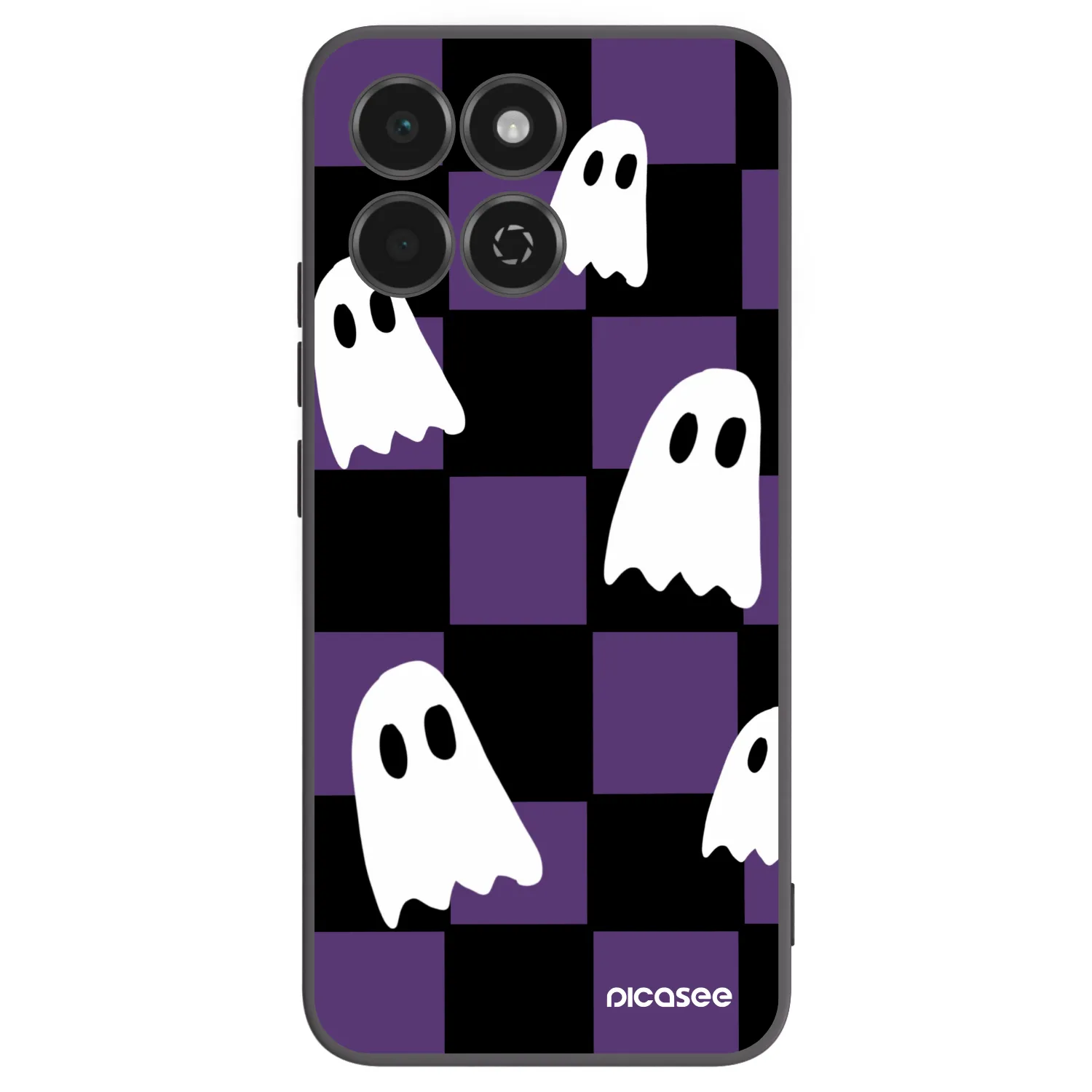 Picasee silikonski črni ovitek za Honor 200 Smart 5G - Ghosts