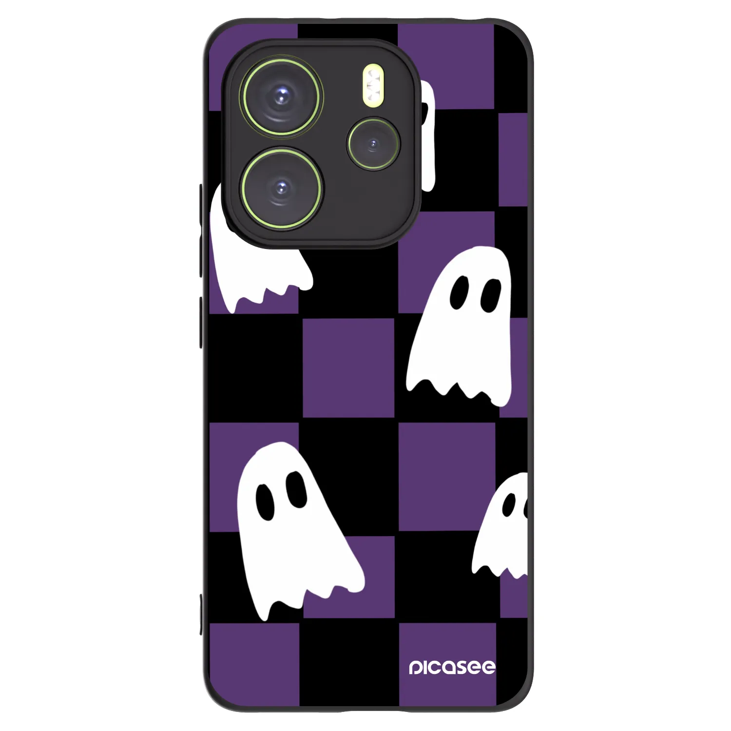 Picasee silikonski črni ovitek za Xiaomi Redmi Note 14 4G - Ghosts