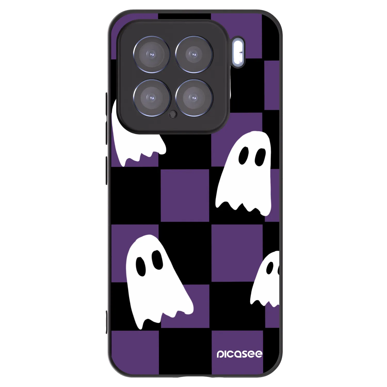 Picasee silikonski črni ovitek za Xiaomi 15 - Ghosts