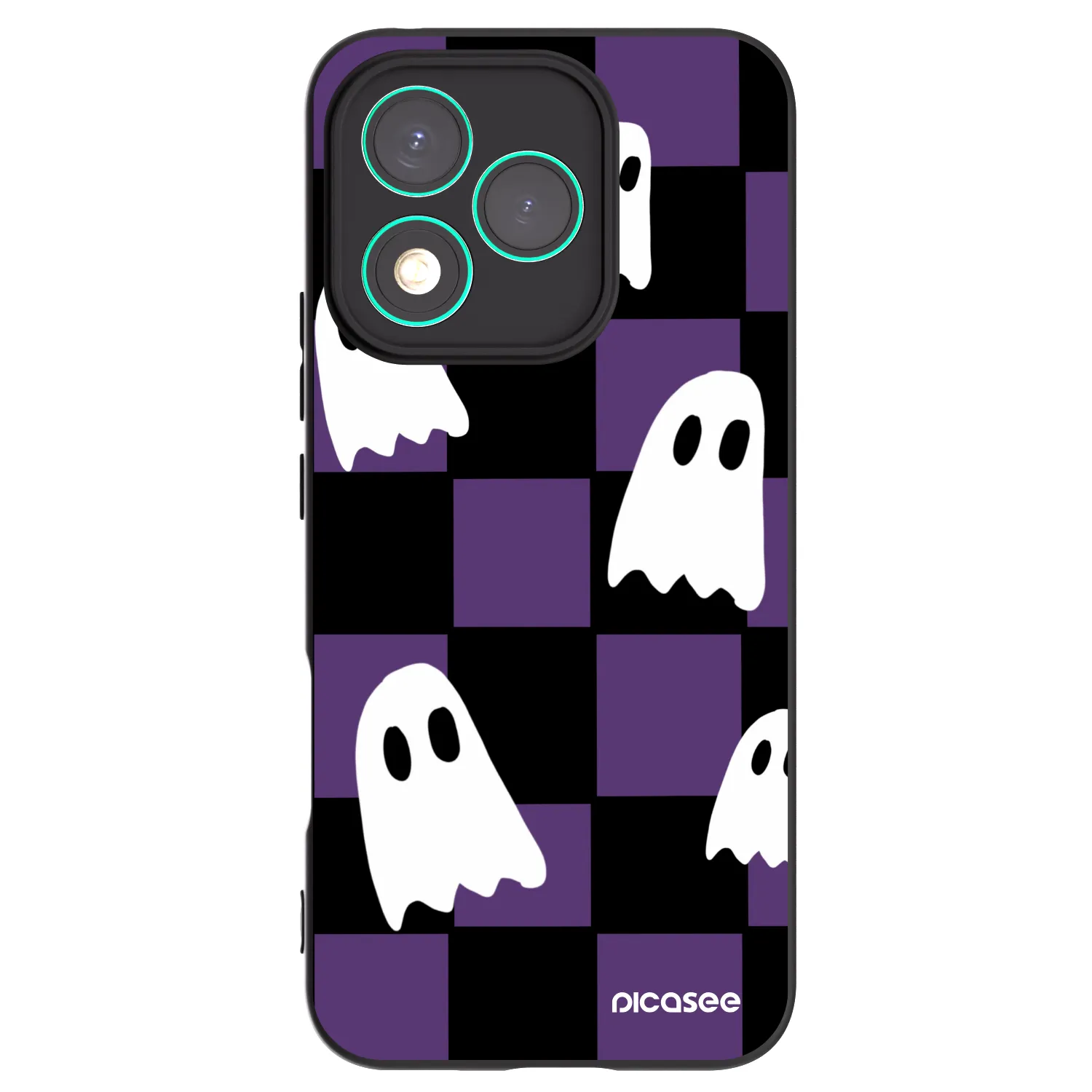 Picasee silikonski črni ovitek za Honor 400 Lite 5G - Ghosts