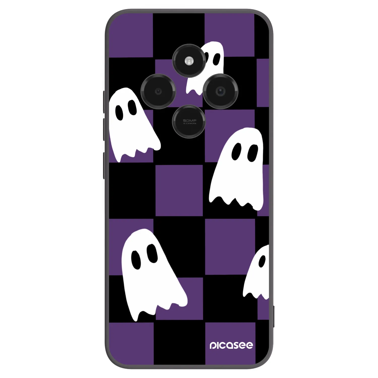 Picasee silikonski črni ovitek za Xiaomi Poco C75 - Ghosts