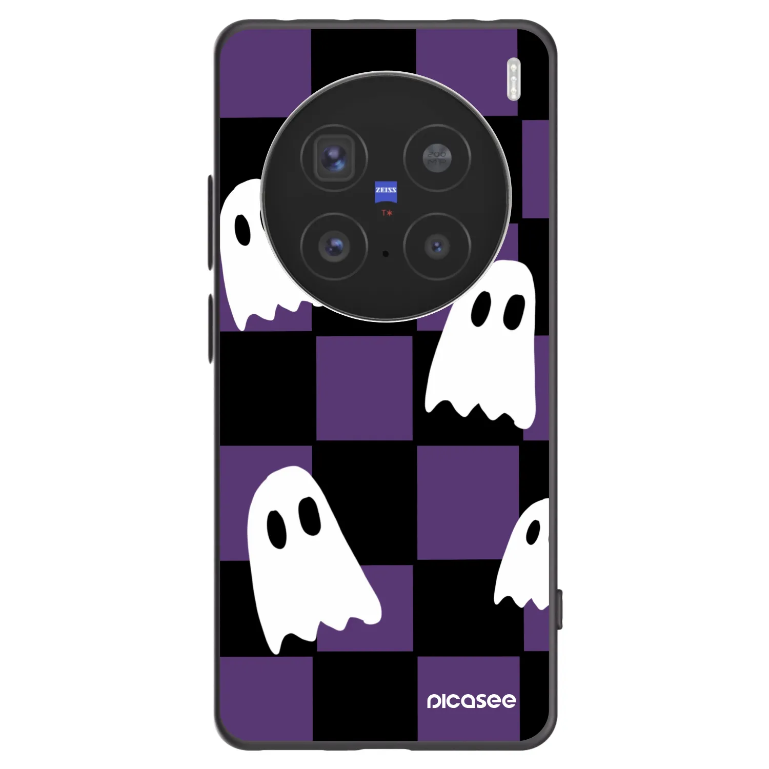 Picasee silikonski črni ovitek za Vivo X200 Pro - Ghosts