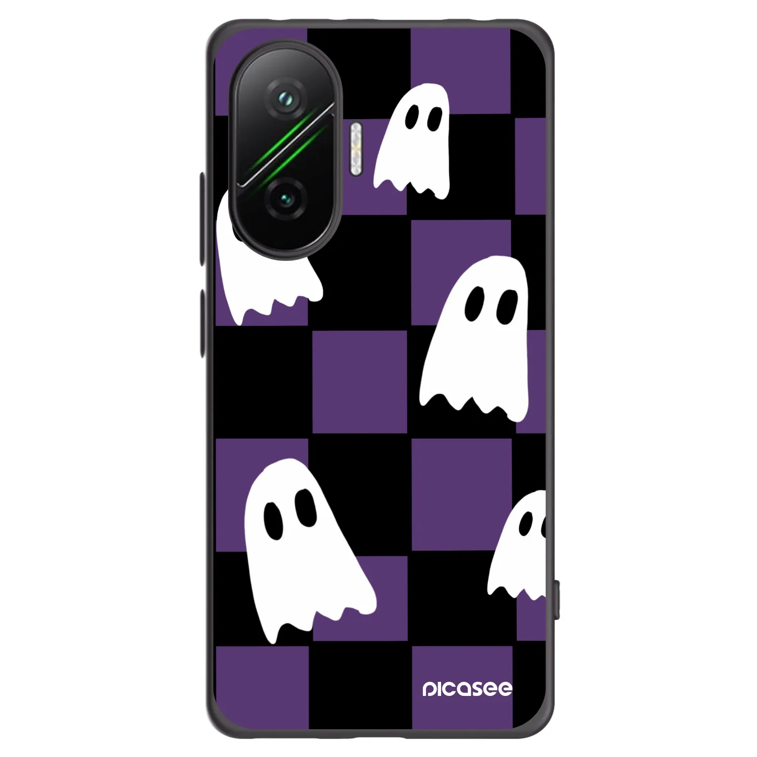 Picasee silikonski črni ovitek za Xiaomi Poco F7 5G - Ghosts
