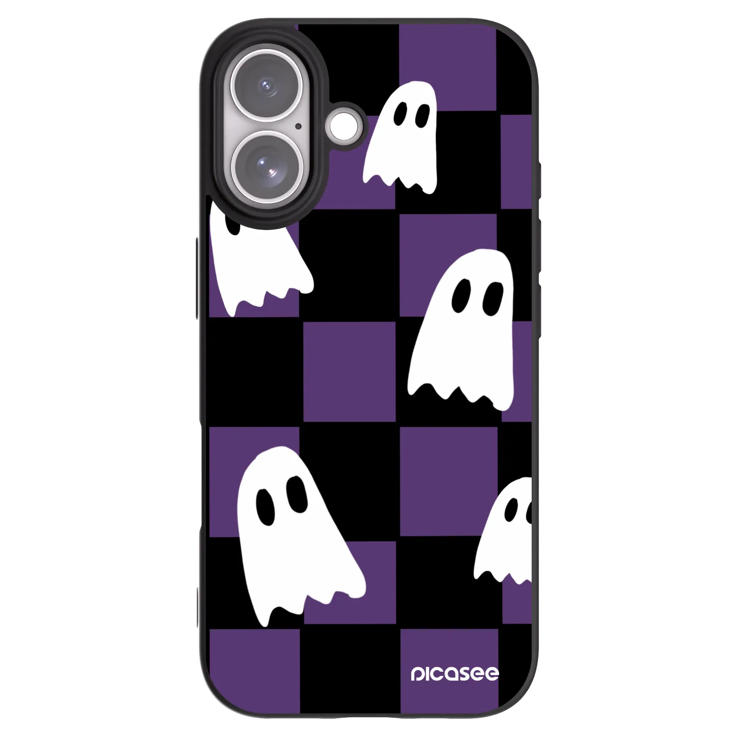 Picasee silikonski črni ovitek za Apple iPhone 17 - Ghosts