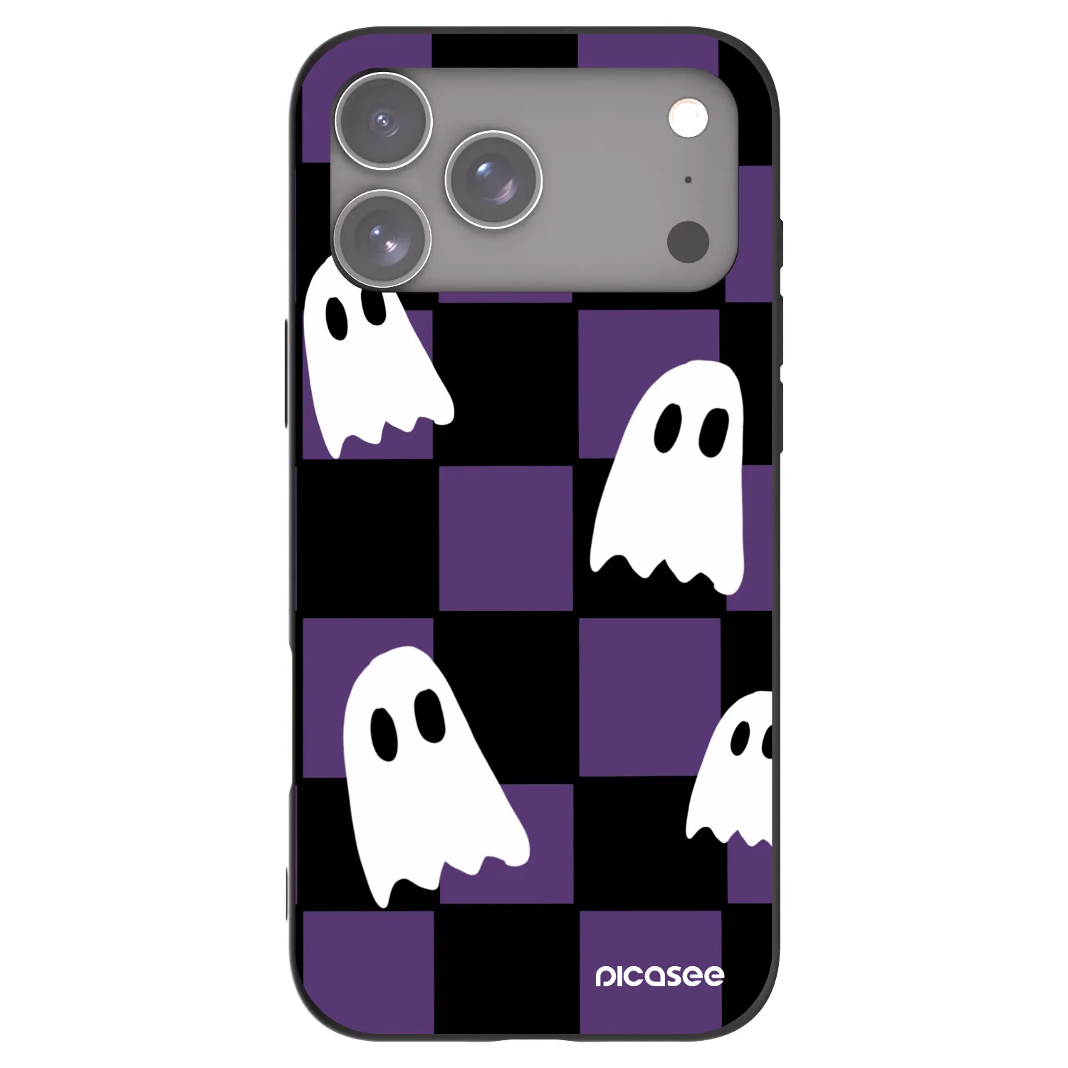 Picasee silikonski črni ovitek za Apple iPhone 17 Pro Max - Ghosts