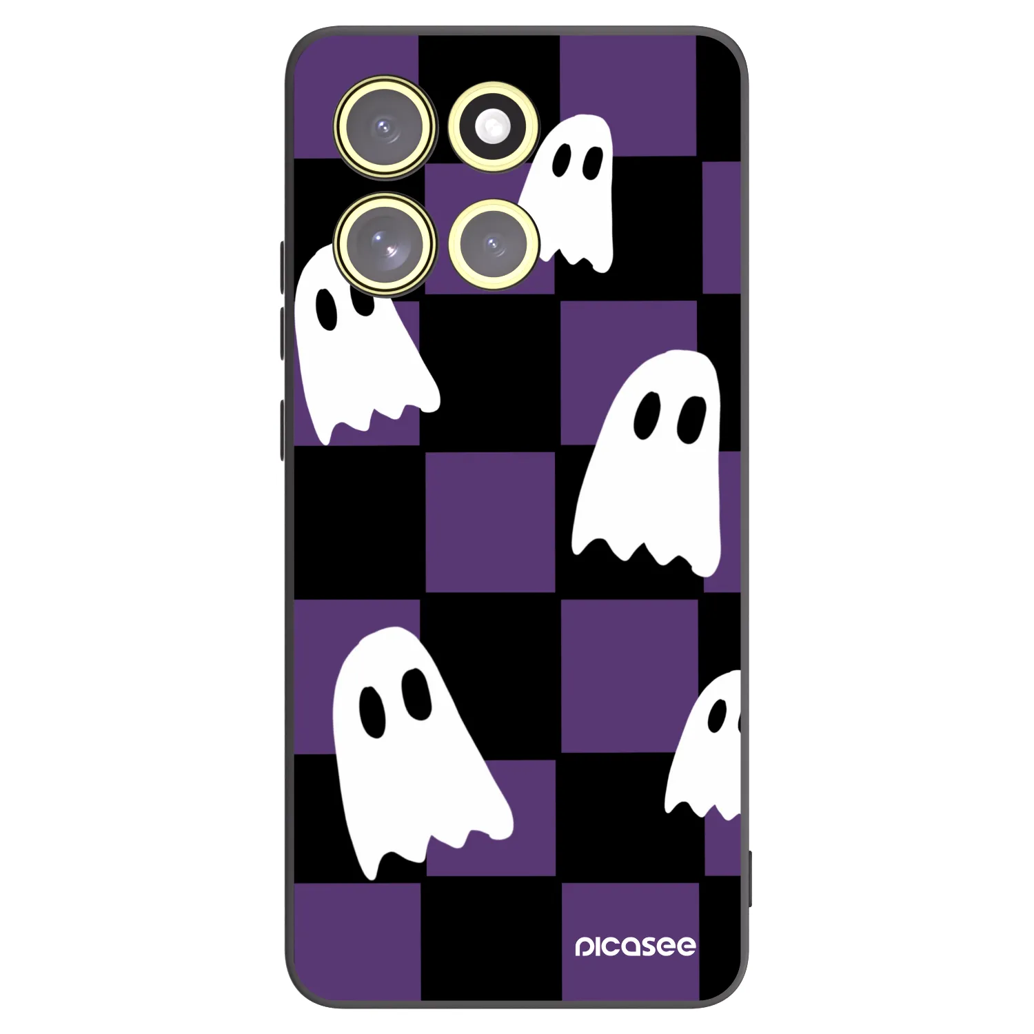 Picasee silikonski črni ovitek za Motorola Moto G86 5G - Ghosts