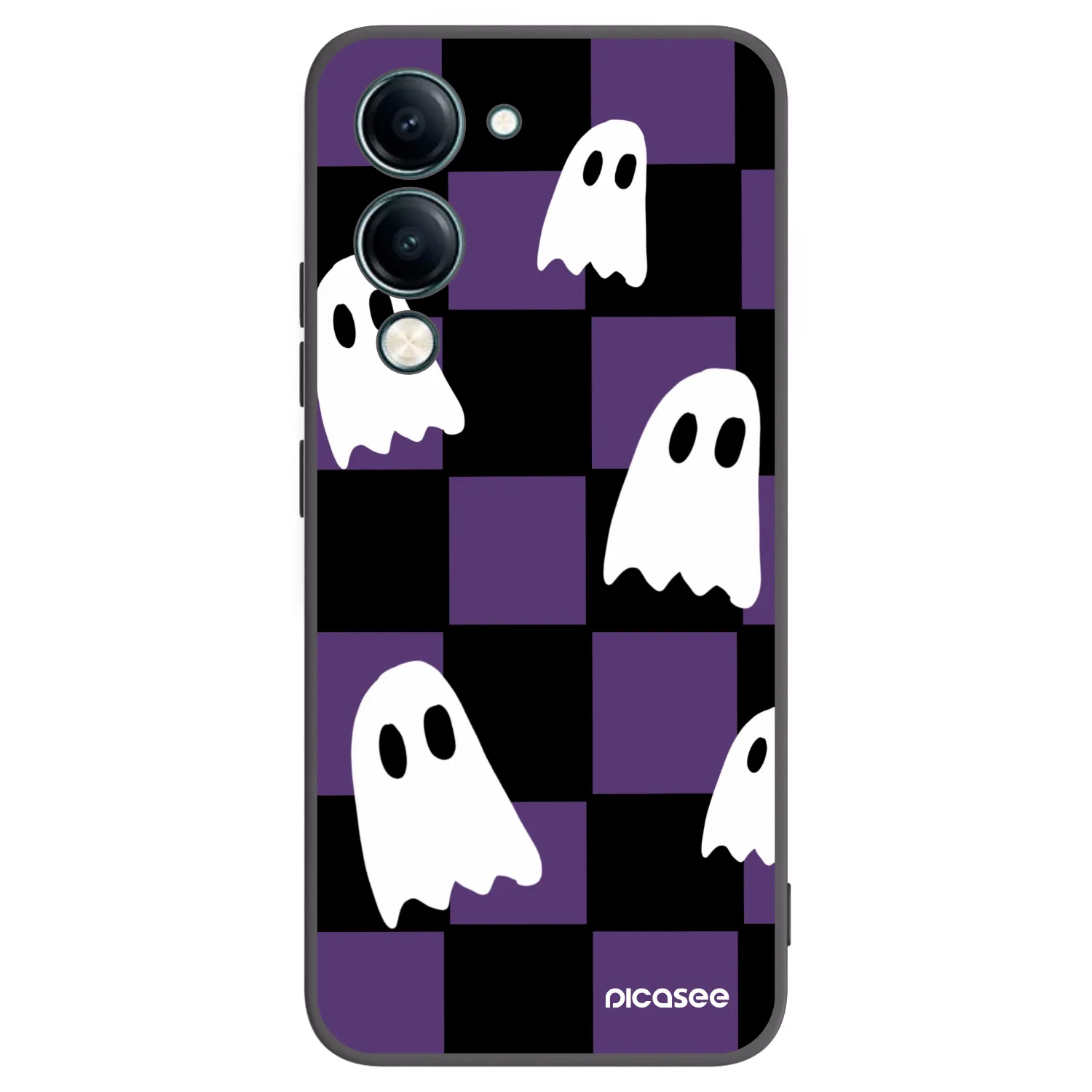 Picasee silikonski črni ovitek za Vivo Y29s 5G - Ghosts