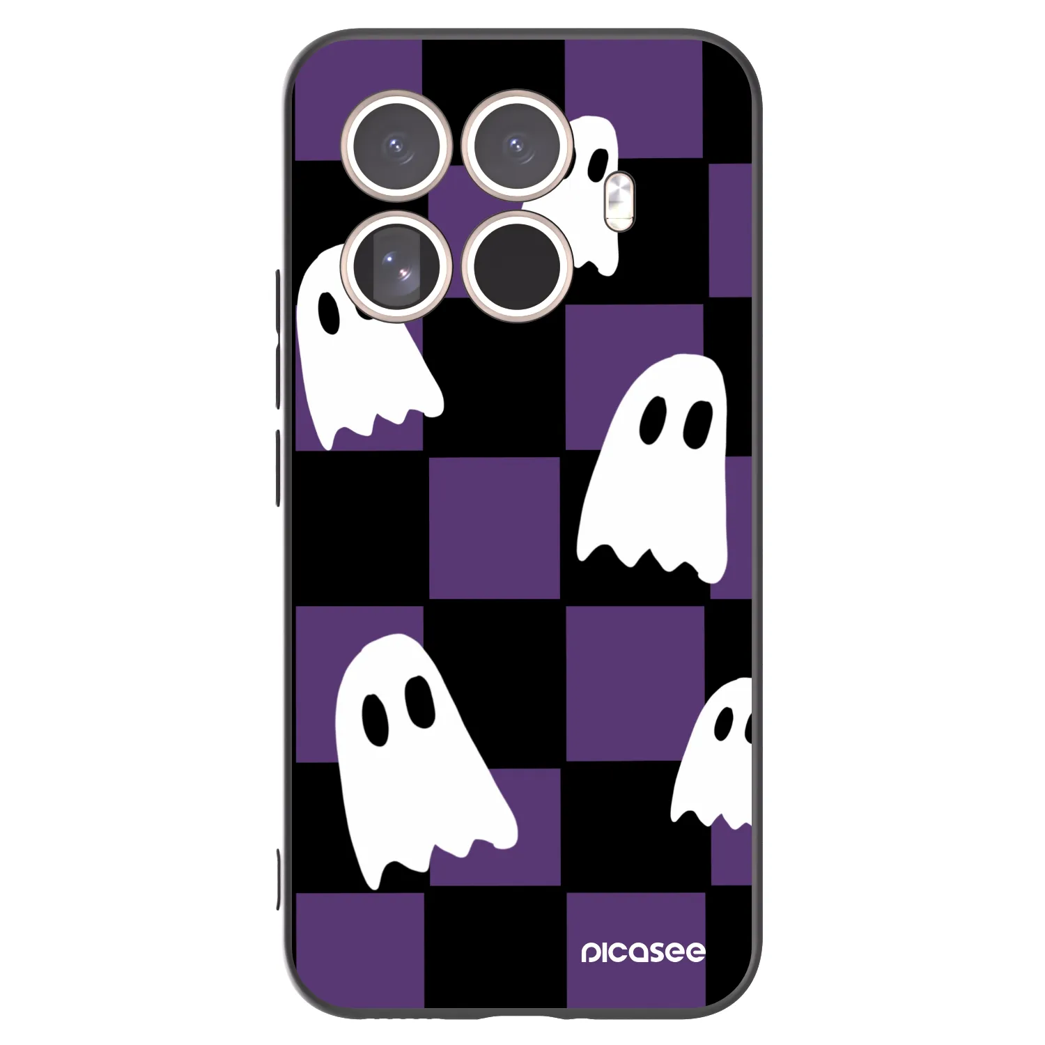Picasee silikonski črni ovitek za Xiaomi 15T Pro - Ghosts