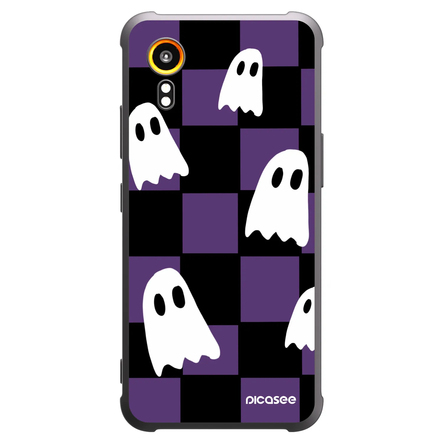 Picasee silikonski črni ovitek za Samsung Galaxy XCover 7 - Ghosts