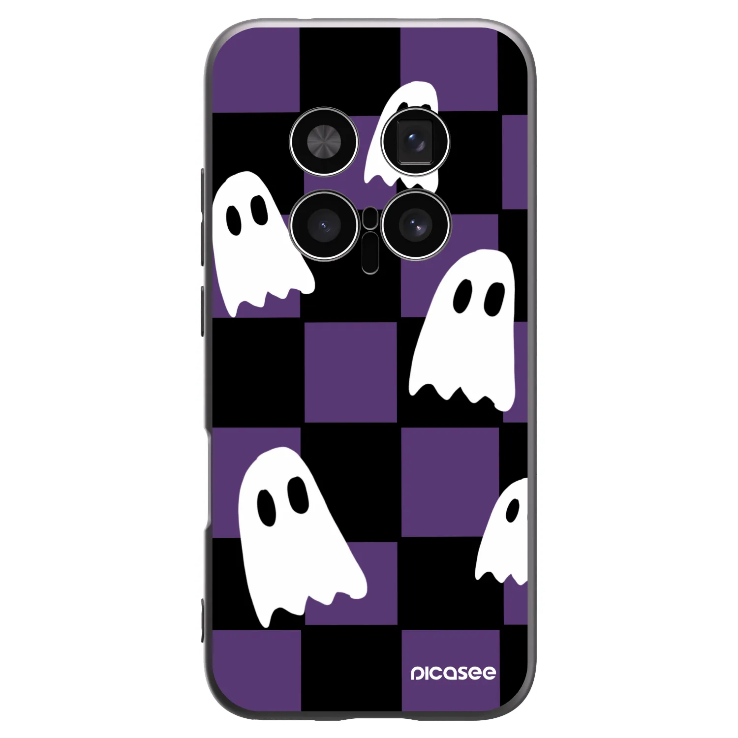 Picasee silikonski črni ovitek za Honor Magic8 Pro 5G - Ghosts
