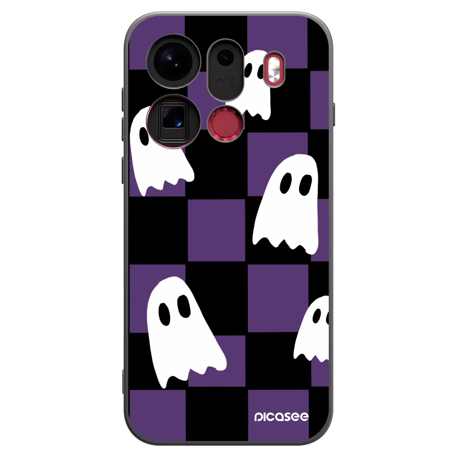 Picasee silikonski črni ovitek za OPPO Find X9 Pro - Ghosts