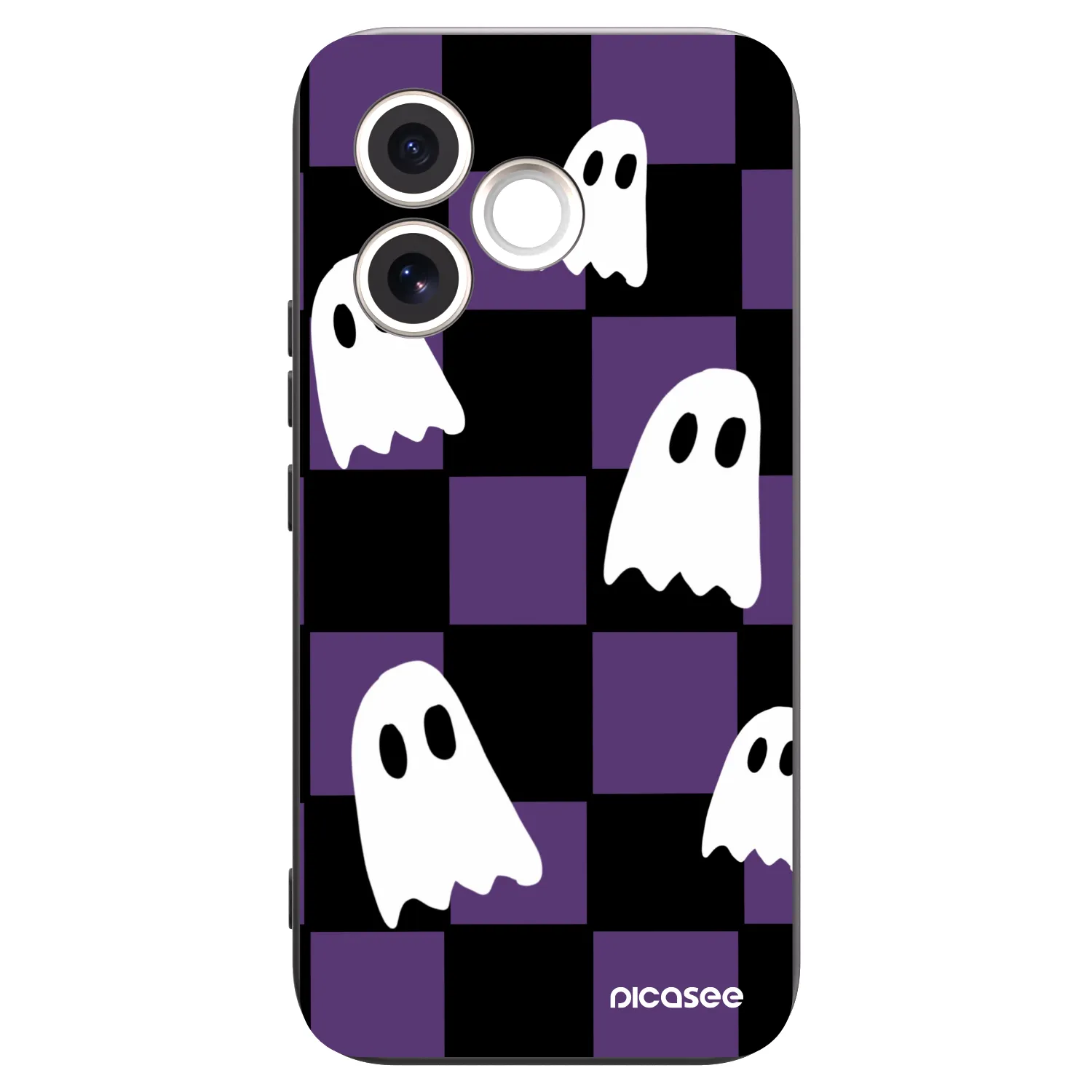 Picasee silikonski črni ovitek za Honor 600 Lite - Ghosts