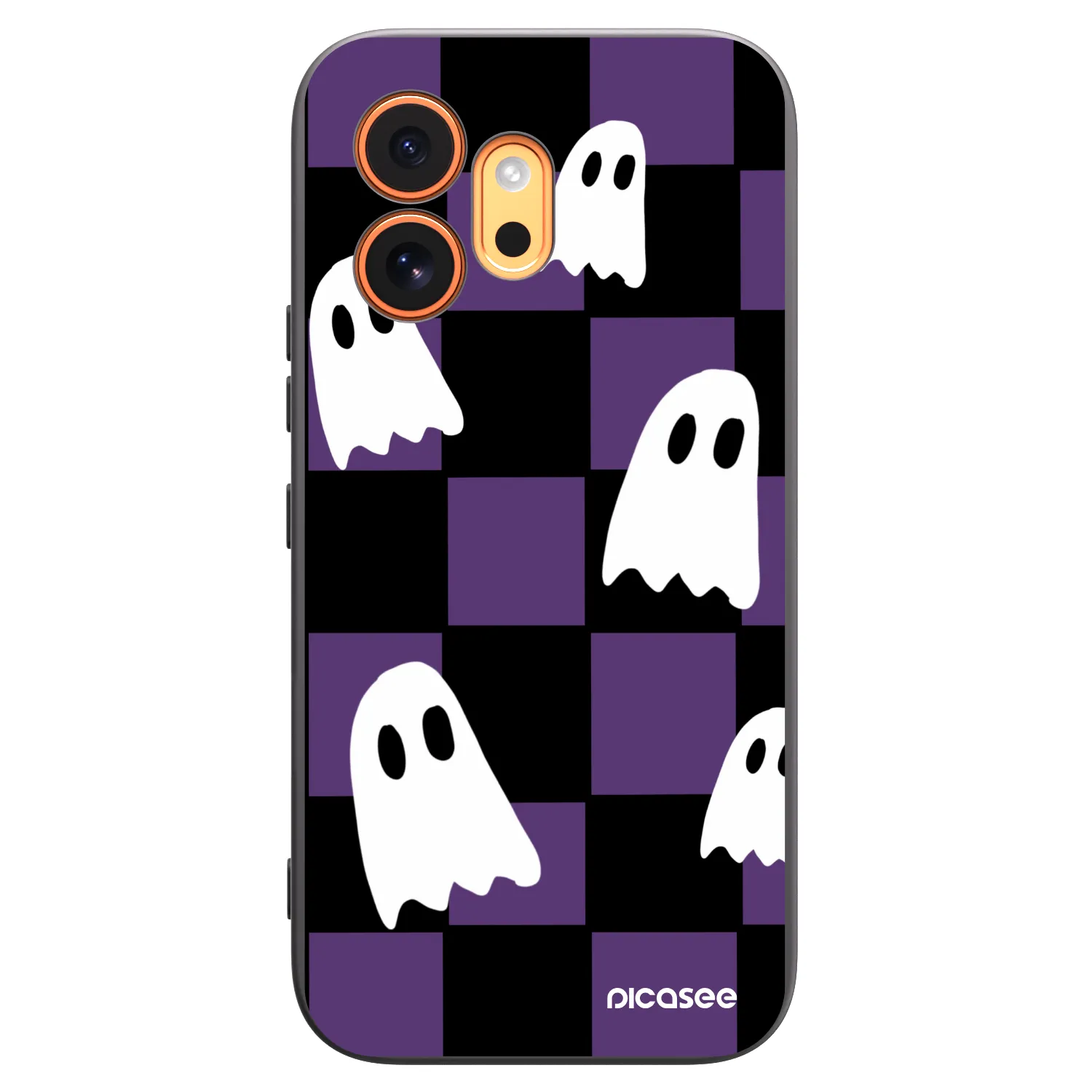 Picasee silikonski črni ovitek za Honor 600 - Ghosts