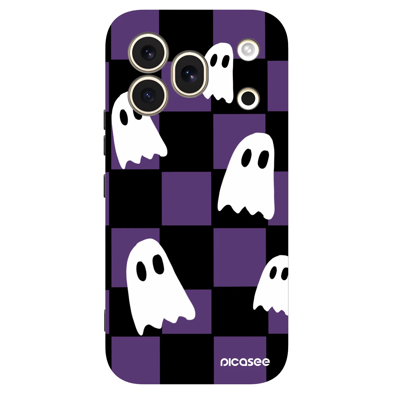 Picasee silikonski črni ovitek za Honor 600 Pro - Ghosts