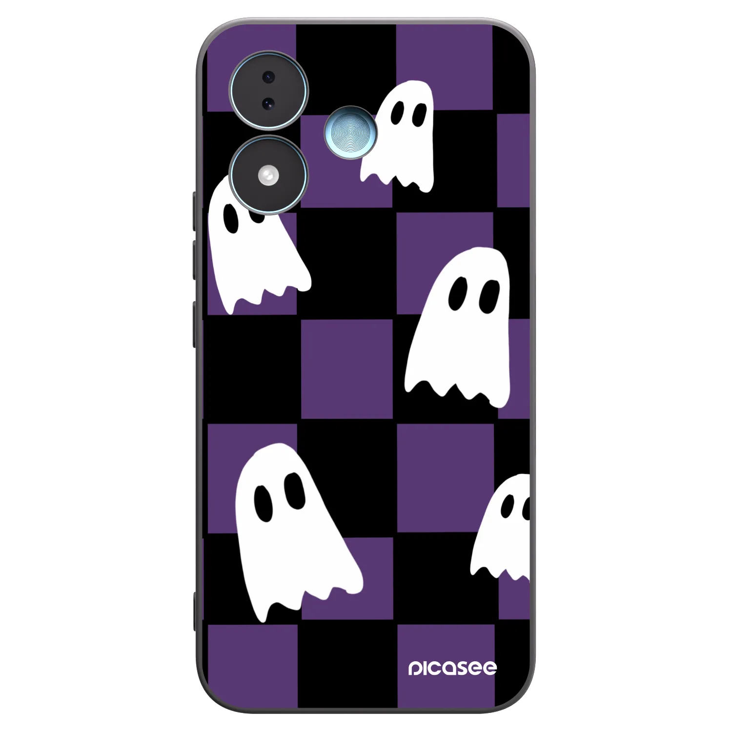 Picasee silikonski črni ovitek za Xiaomi Redmi Note 17 5G - Ghosts