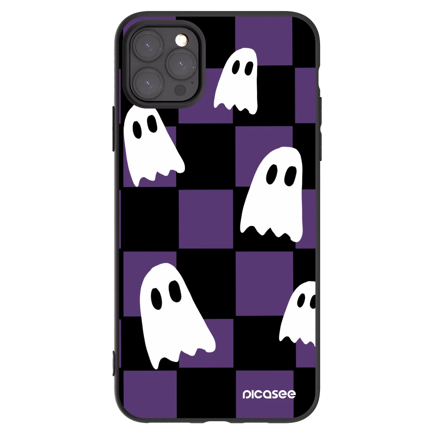 Picasee silikonski črni ovitek za Apple iPhone 11 Pro Max - Ghosts