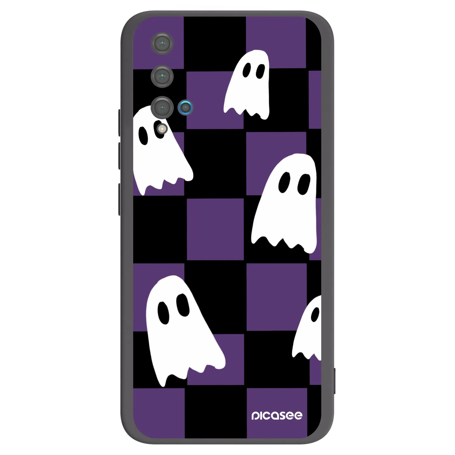 Picasee silikonski črni ovitek za Huawei Nova 5T - Ghosts