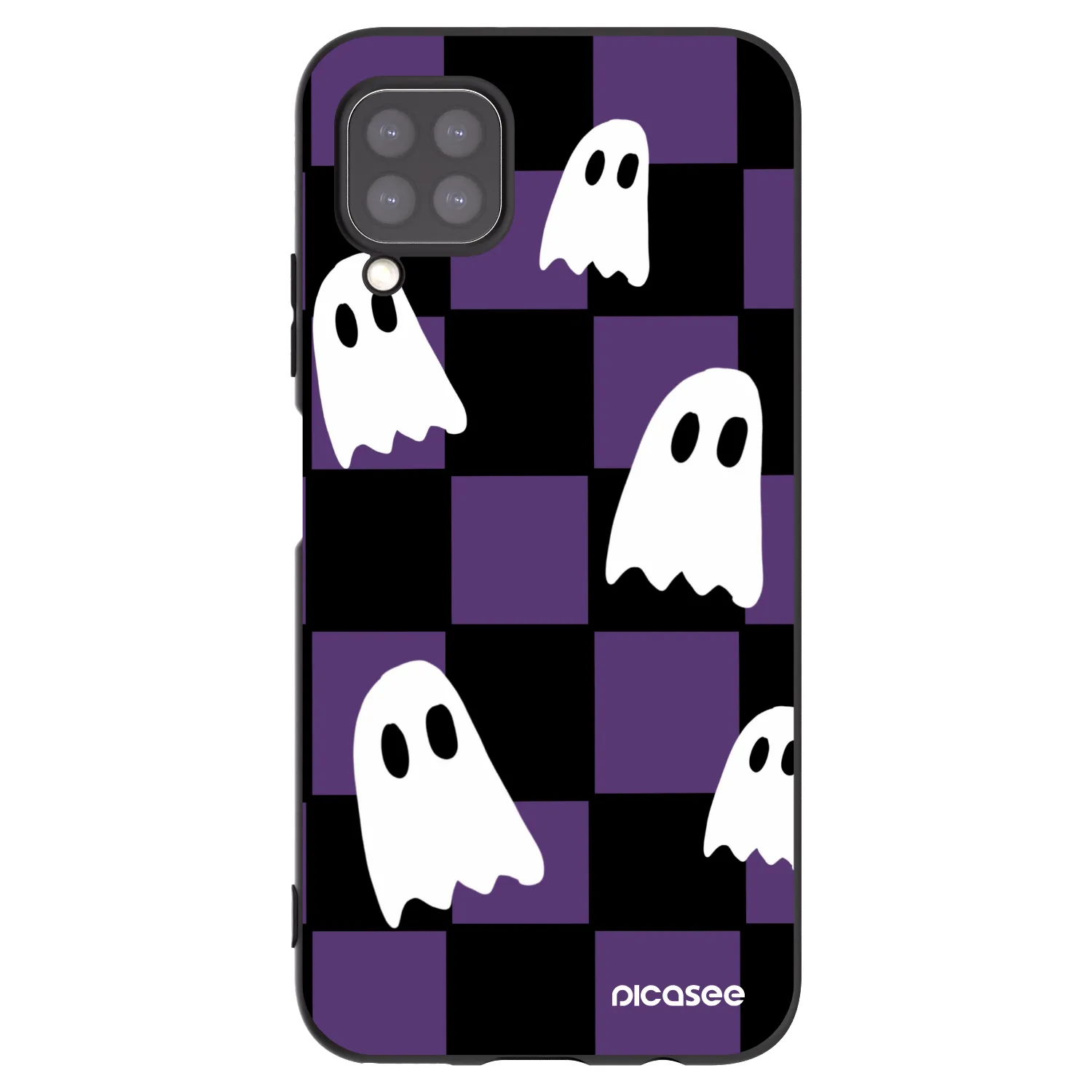 Picasee silikonski črni ovitek za Huawei P40 Lite - Ghosts