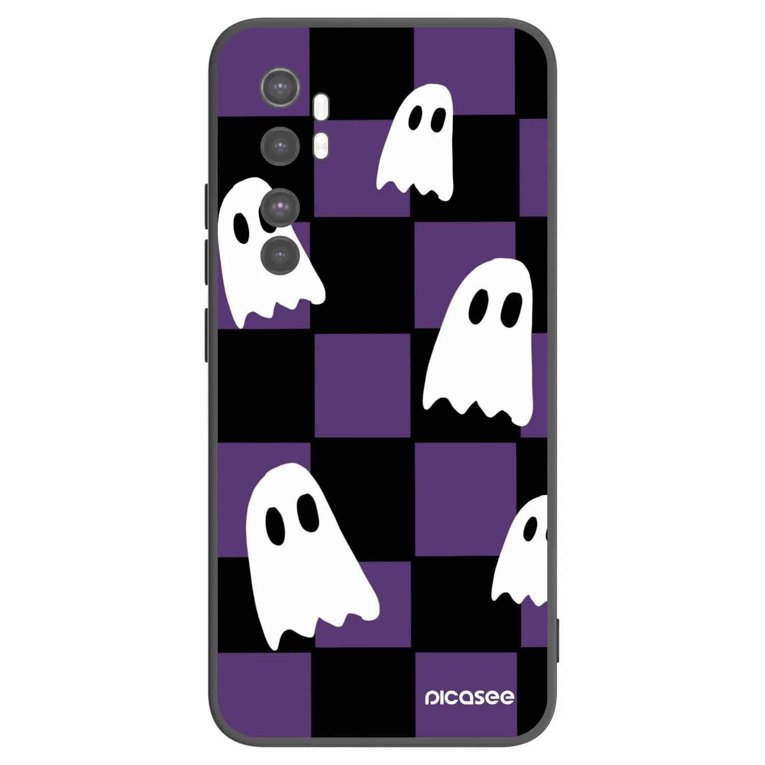 Picasee silikonski črni ovitek za Xiaomi Mi Note 10 Lite - Ghosts