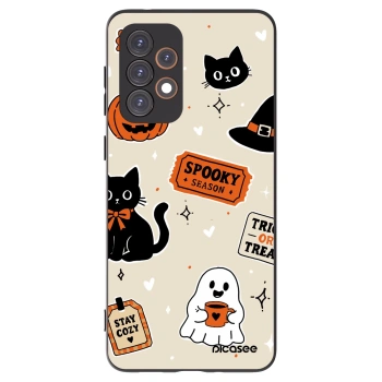 Picasee silikonski črni ovitek za Samsung Galaxy A33 5G A336 - Halloween stickers