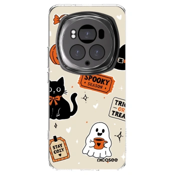 Picasee silikonski prozorni ovitek za Honor Magic6 Pro - Halloween stickers