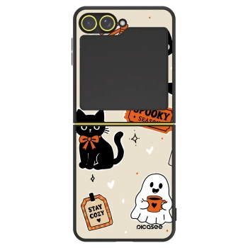 Ovitek za Samsung Galaxy Z Flip6 5G - Halloween stickers