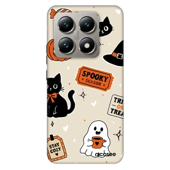 Ovitek za Xiaomi 14T Pro - Halloween stickers