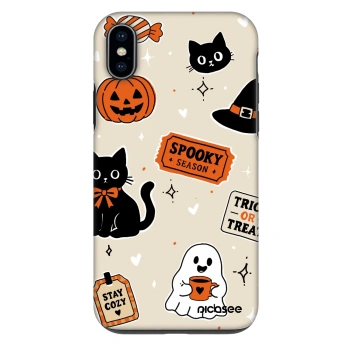 Ovitek za Apple iPhone XS Max - Halloween stickers