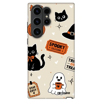 Ovitek za Samsung Galaxy S22 Ultra 5G - Halloween stickers