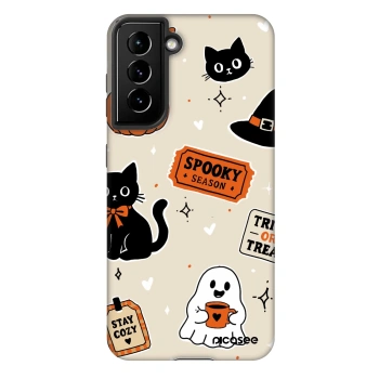 Ovitek za Samsung Galaxy S21 5G G991B - Halloween stickers