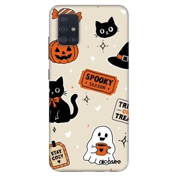 Ovitek za Samsung Galaxy A51 A515F - Halloween stickers