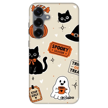 Ovitek za Samsung Galaxy S25+ 5G - Halloween stickers