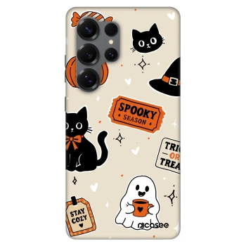 Ovitek za Samsung Galaxy S25 Ultra 5G - Halloween stickers