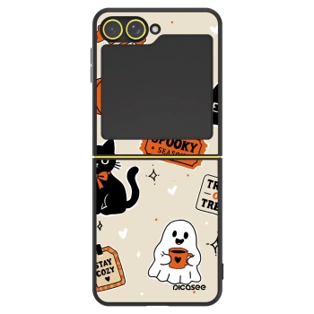 Ovitek za Samsung Galaxy Z Flip7 FE 5G - Halloween stickers