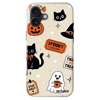 Ovitek za Apple iPhone 16 Plus - Halloween stickers