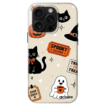 Ovitek za Apple iPhone 16 Pro - Halloween stickers