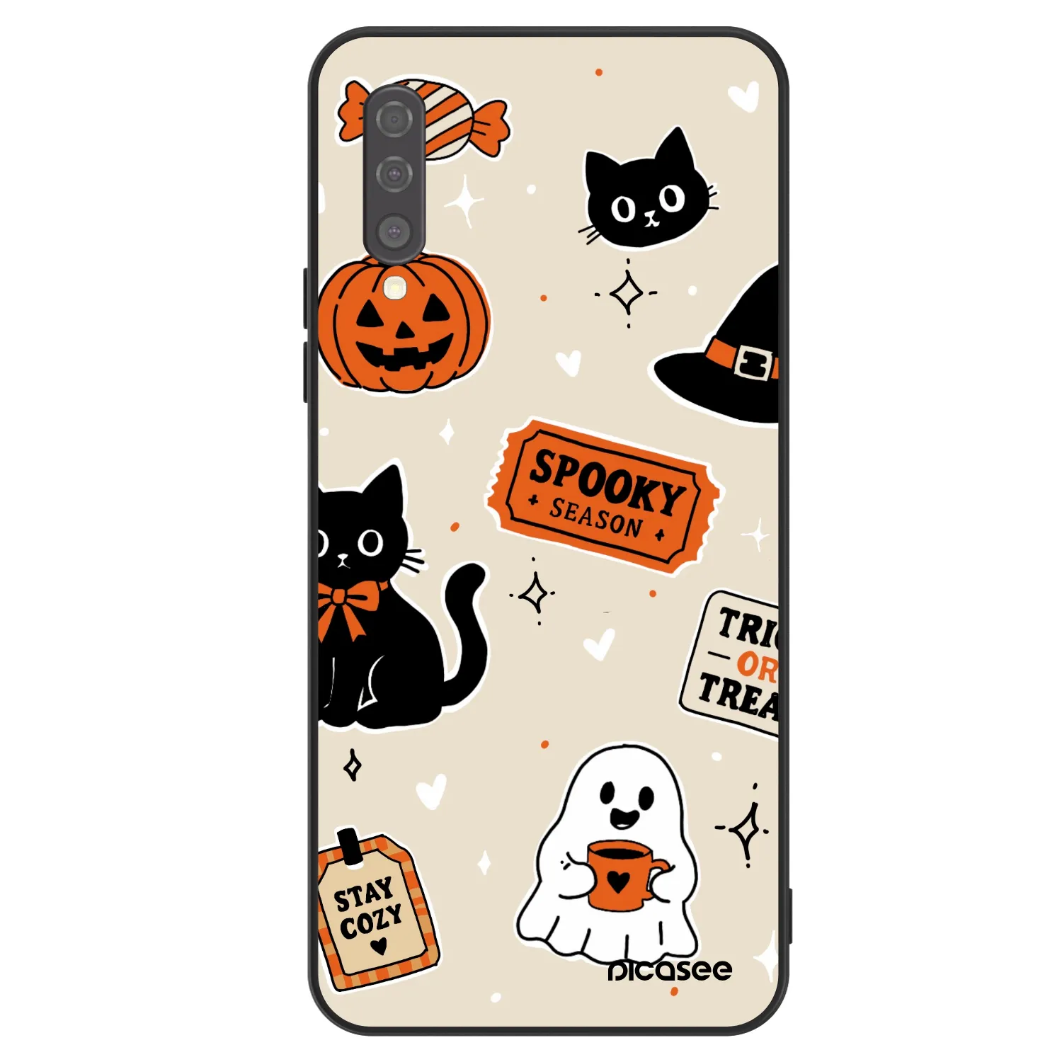 Picasee ULTIMATE CASE za Samsung Galaxy A50 A505F - Halloween stickers