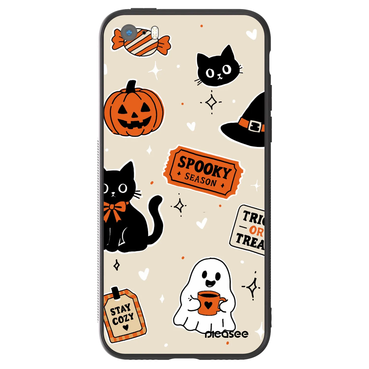 Picasee ULTIMATE CASE za Apple iPhone 5/5S/SE - Halloween stickers