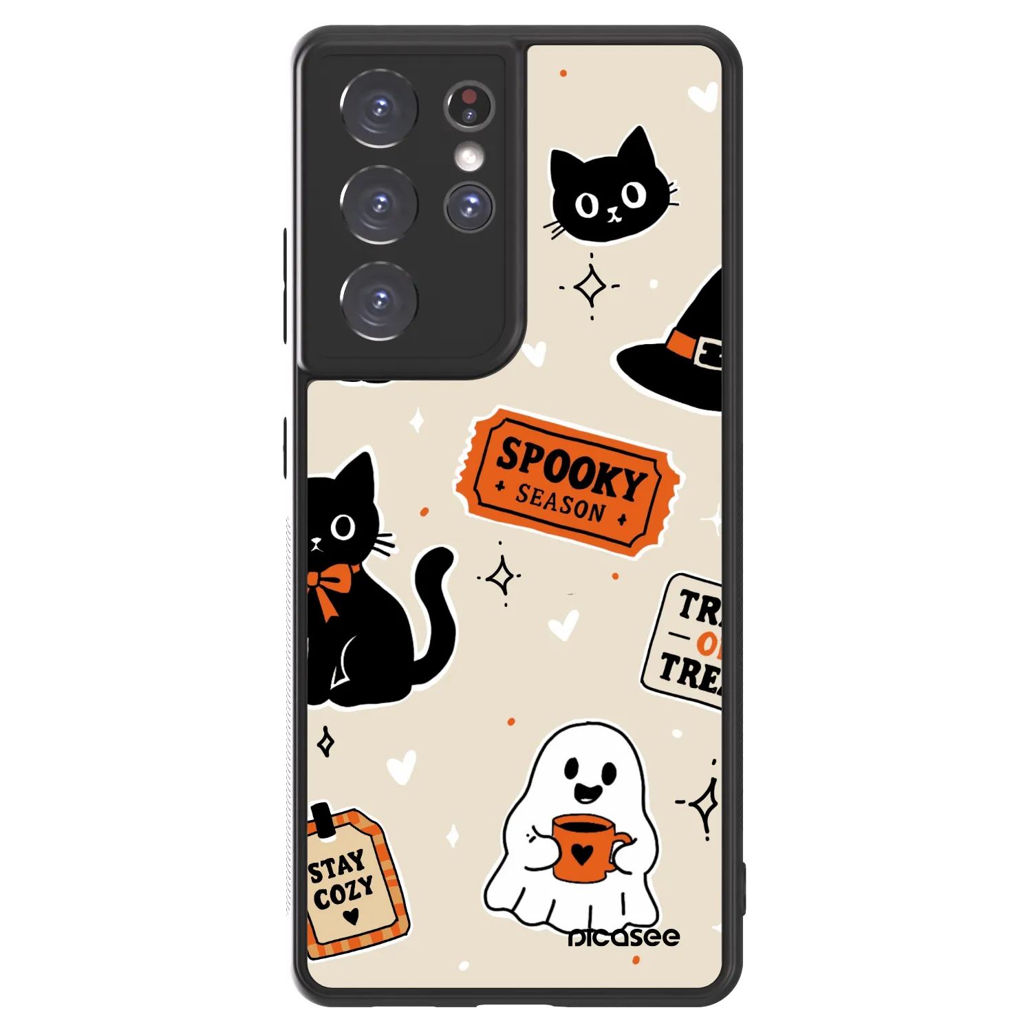 Picasee ULTIMATE CASE za Samsung Galaxy S21 Ultra 5G G998B - Halloween stickers