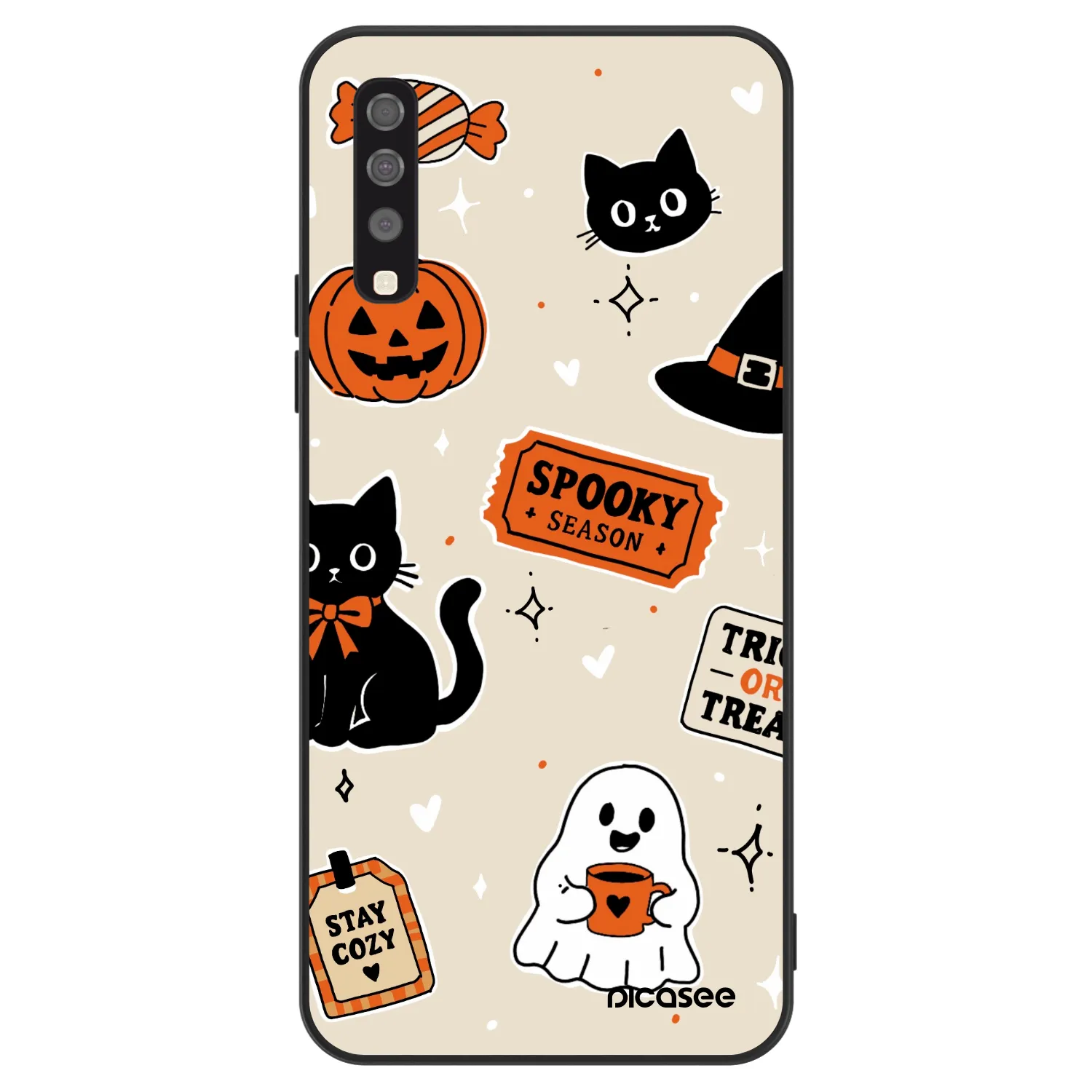 Picasee ULTIMATE CASE za Samsung Galaxy A70 A705F - Halloween stickers