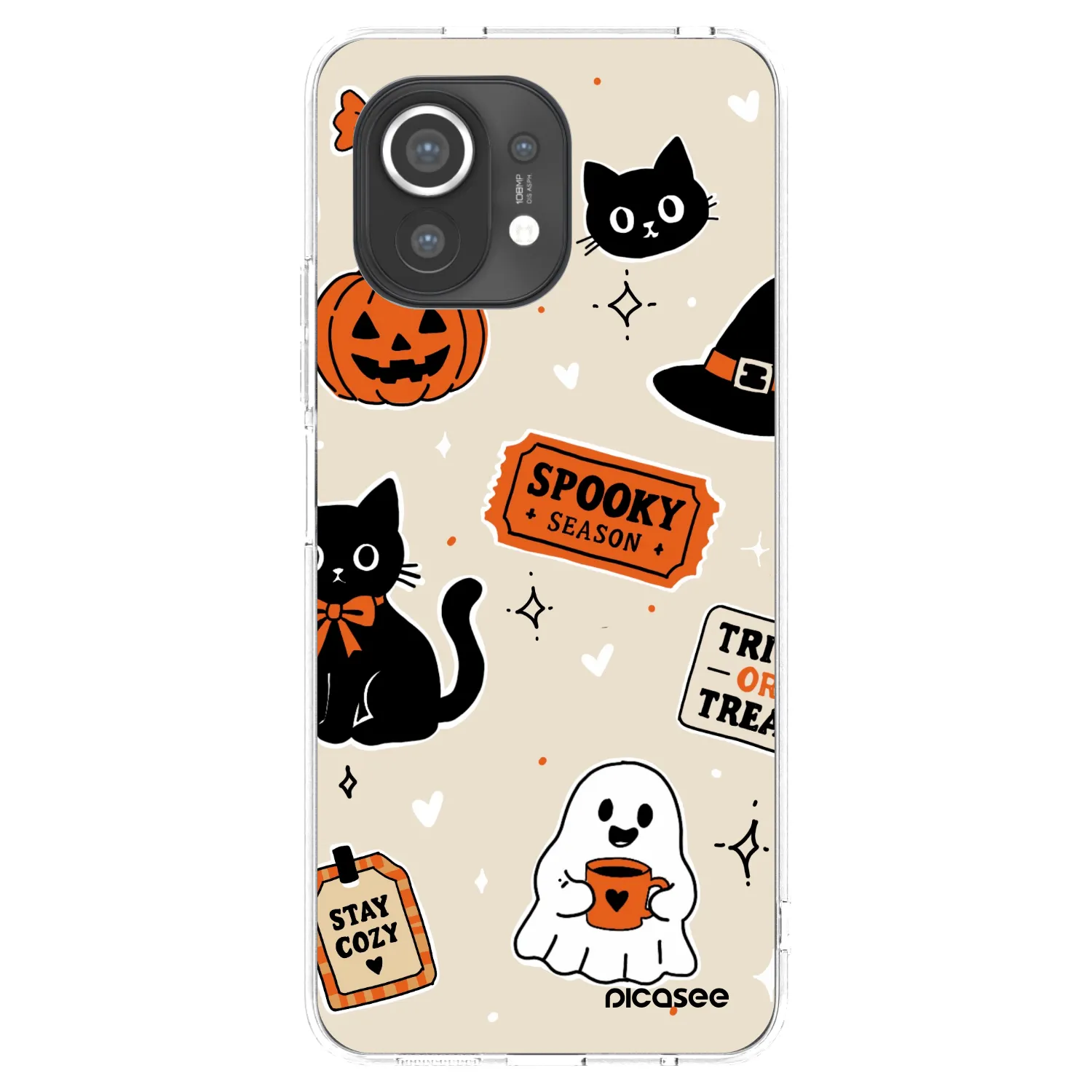 Picasee silikonski prozorni ovitek za Xiaomi Mi 11 - Halloween stickers