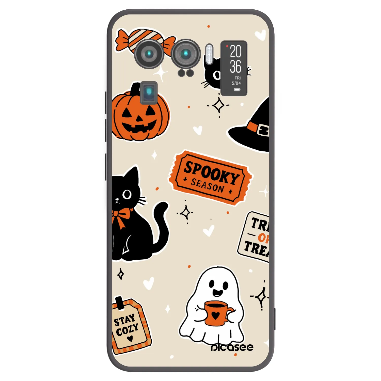 Picasee silikonski črni ovitek za Xiaomi Mi 11 Ultra - Halloween stickers
