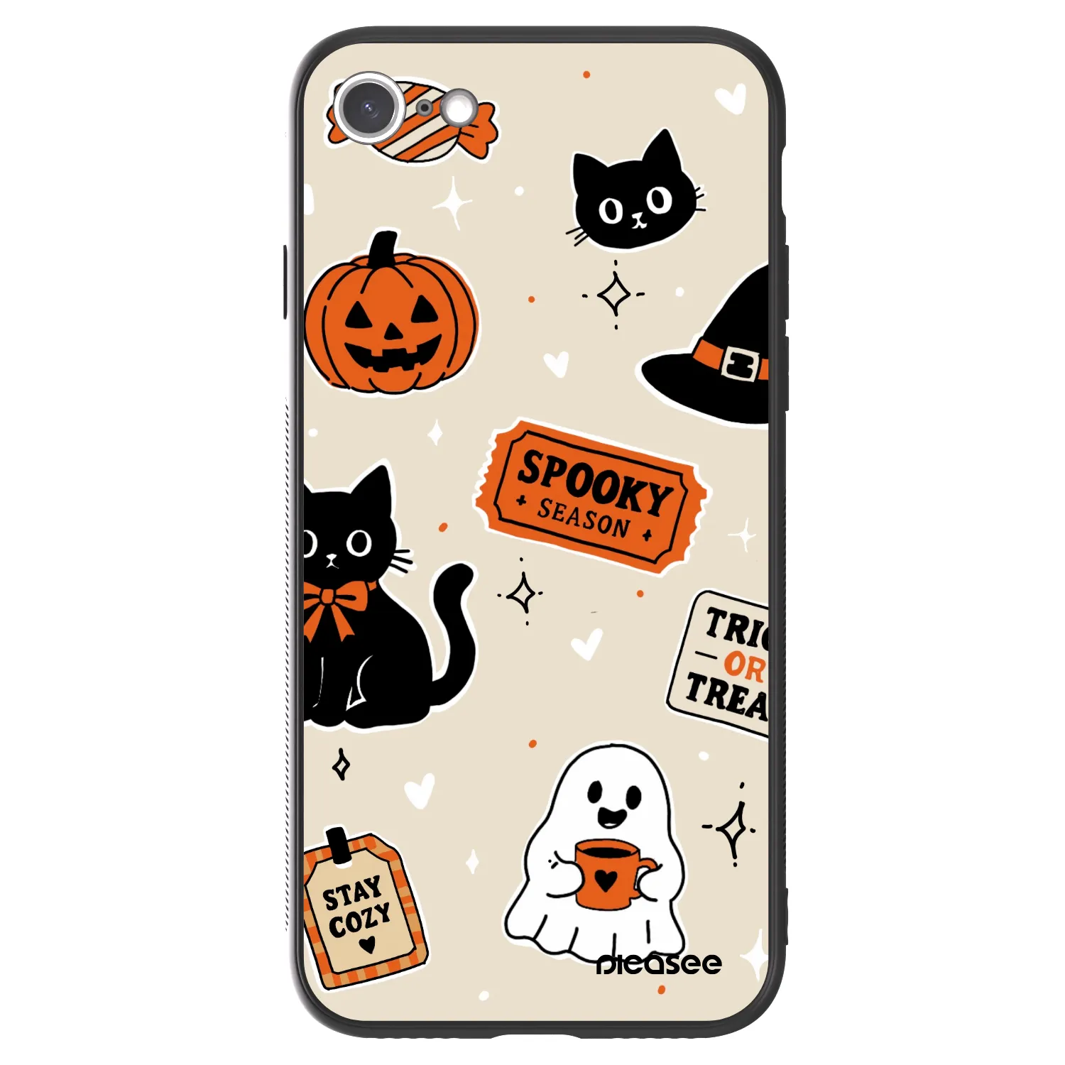 Picasee ULTIMATE CASE za Apple iPhone SE 2020 - Halloween stickers