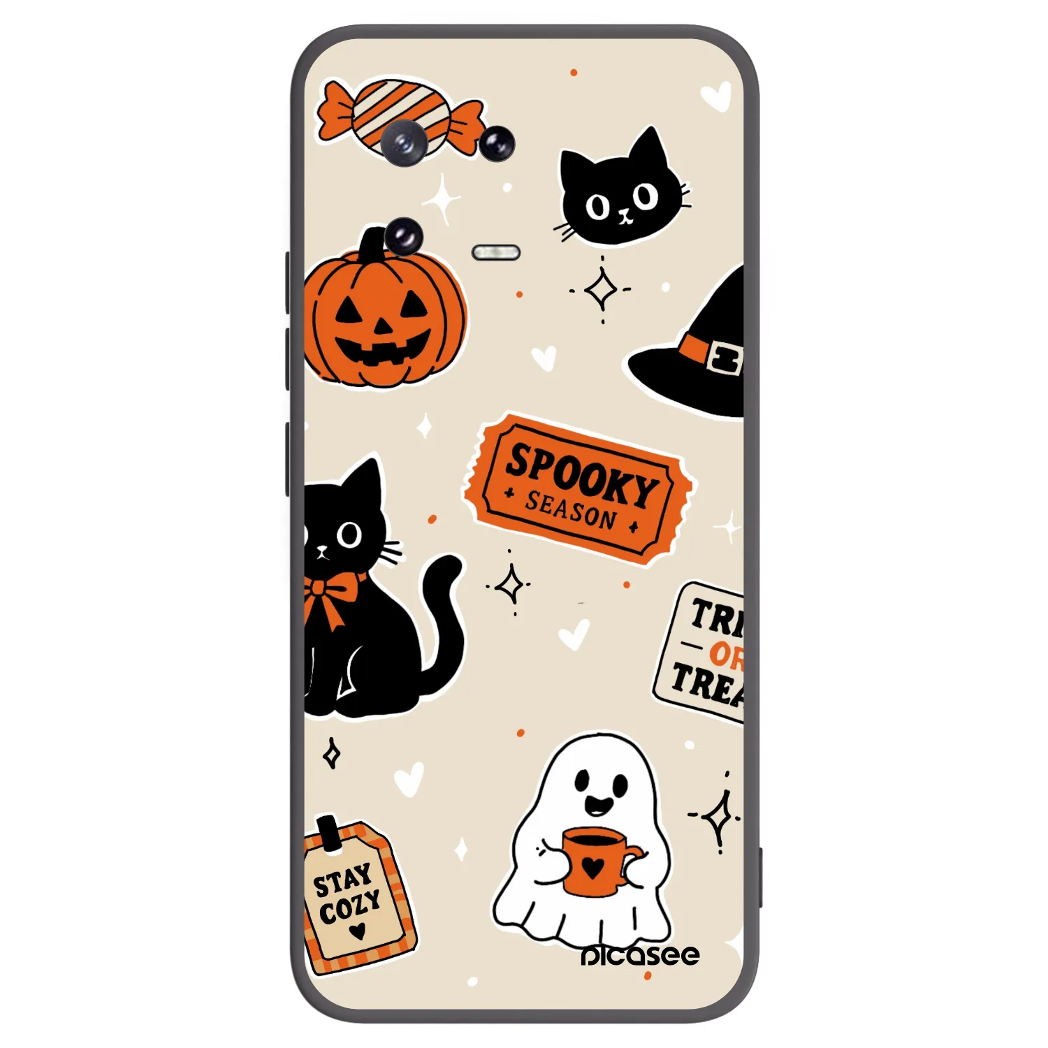 Picasee silikonski črni ovitek za Xiaomi 13 Pro - Halloween stickers