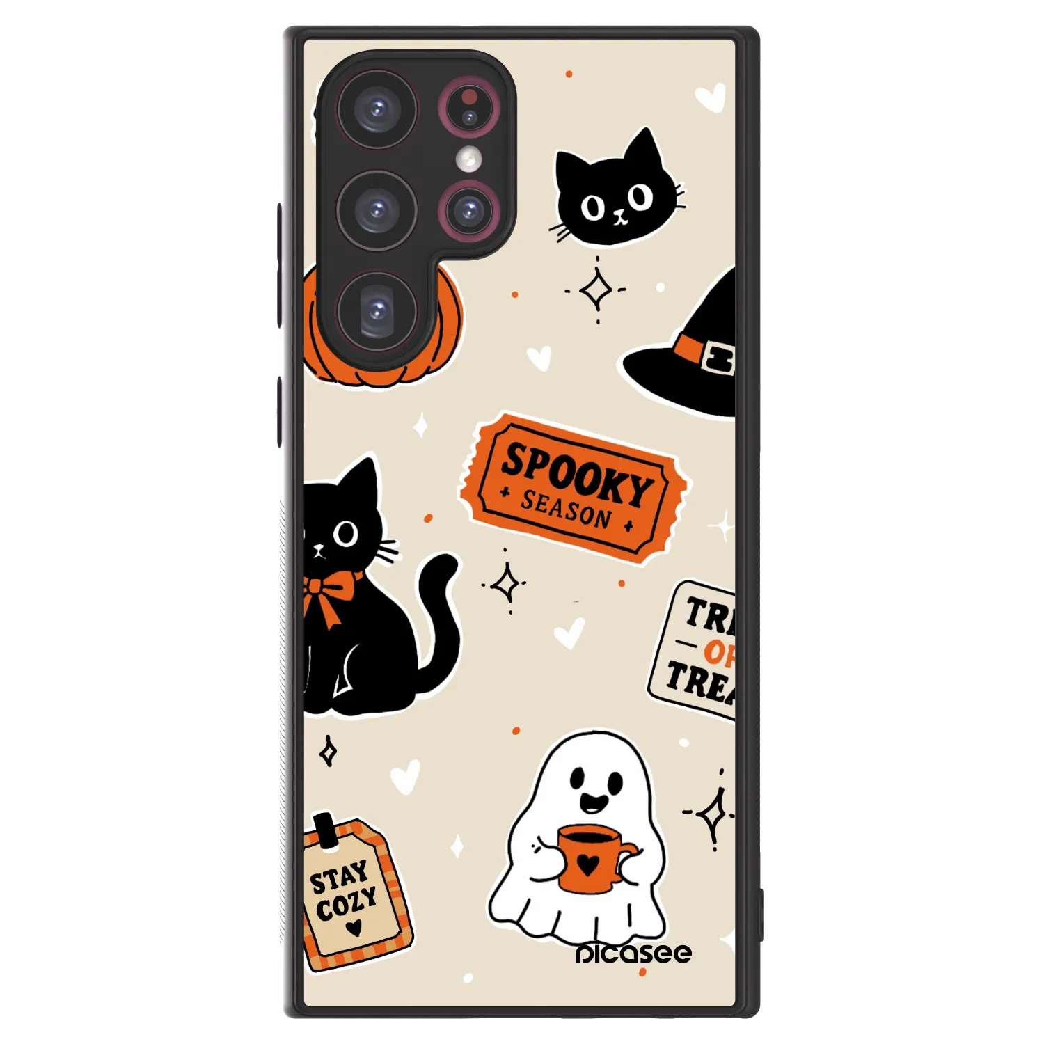 Picasee ULTIMATE CASE PowerShare za Samsung Galaxy S22 Ultra 5G - Halloween stickers